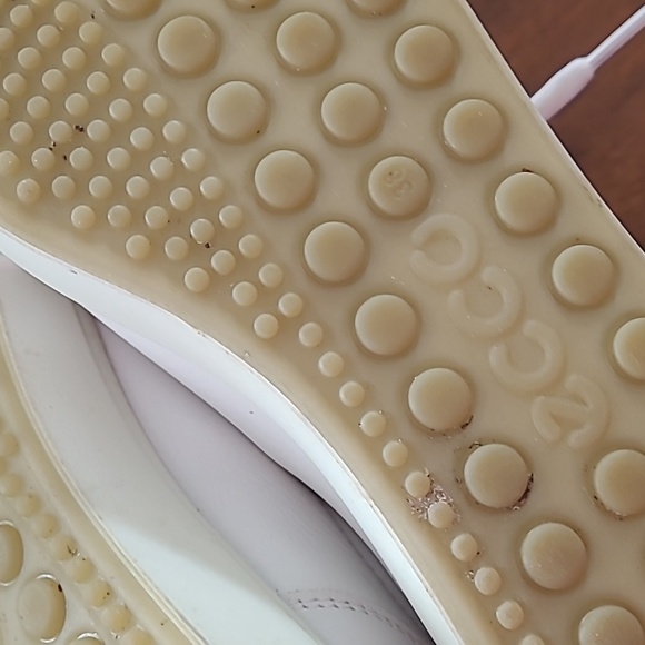 ECCO Womens Soft 7 White Leather Sneakers 7.5 W - Picture 9 of 12